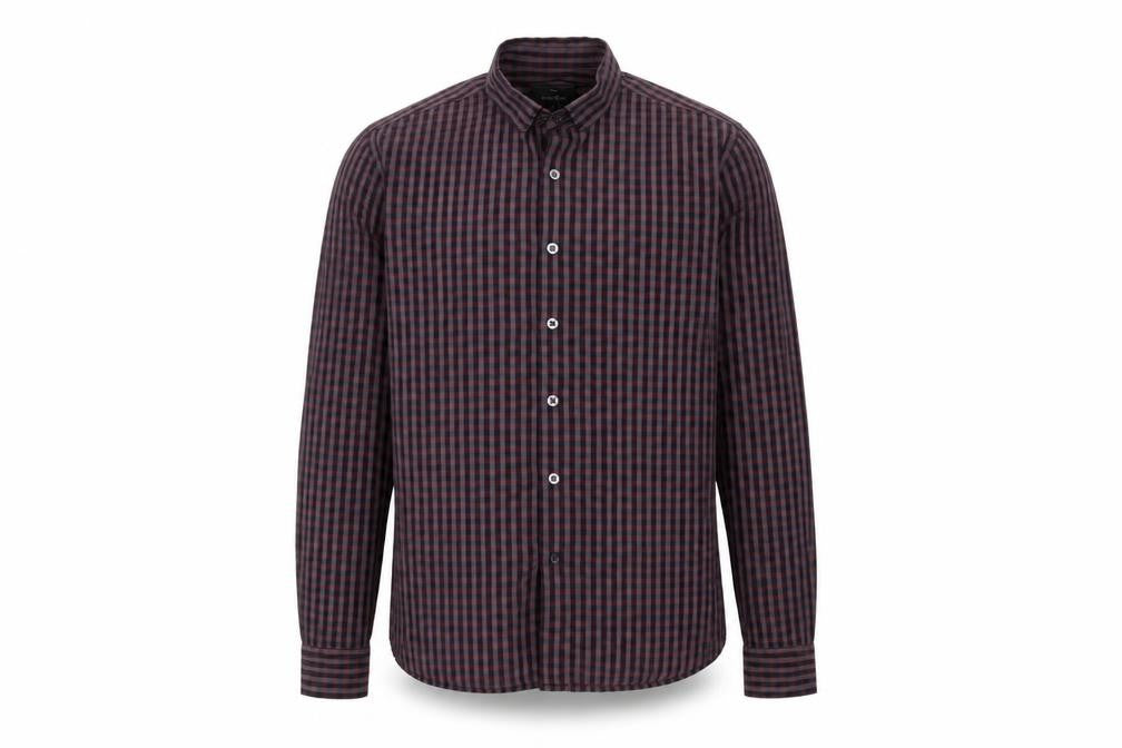 Front view of Peter Werth Men's Multicoloured Check Shirt, size S