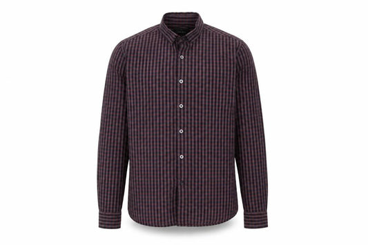 Front view of Peter Werth Men's Multicoloured Check Shirt, size S