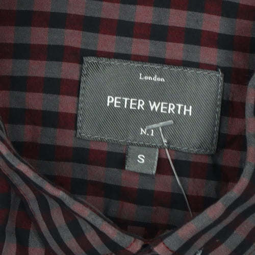 Peter Werth Men's Multicoloured Check Shirt, Size S