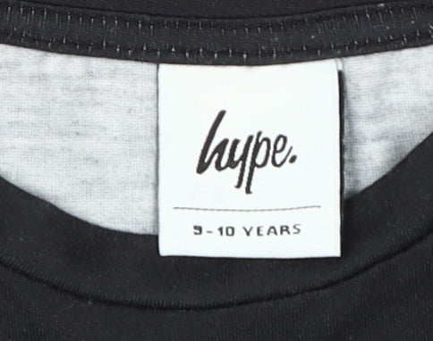 Hype Boys Black/Pink Graphic Print T-Shirt 9-10 Years