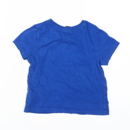 Super Mario Boys Blue T-Shirt 4-5 Years Graphic Logo