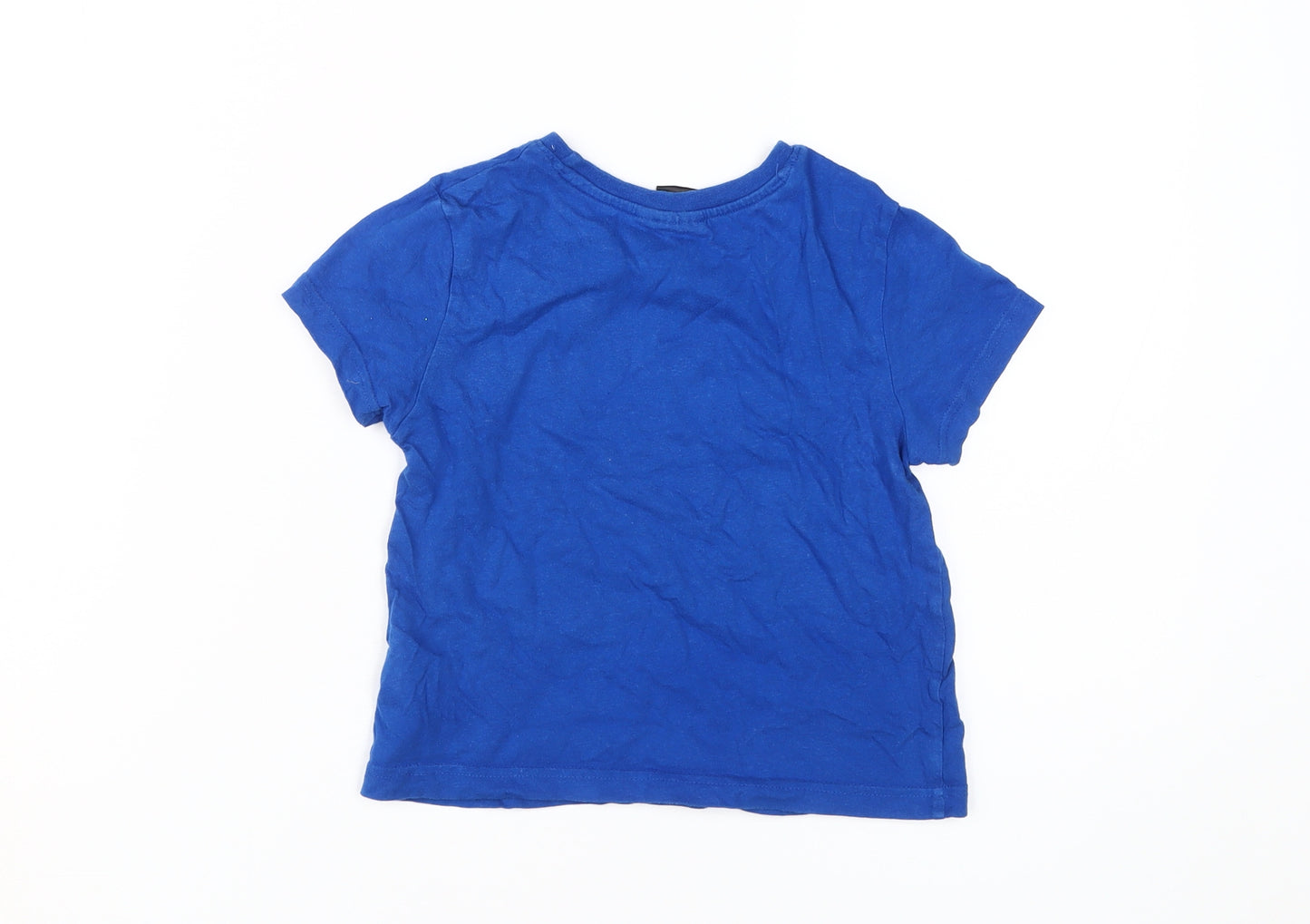 Super Mario Boys Blue T-Shirt 4-5 Years Graphic Logo
