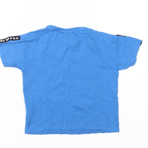 Super Mario Boys Blue Graphic T-Shirt 4-5 Years Casual