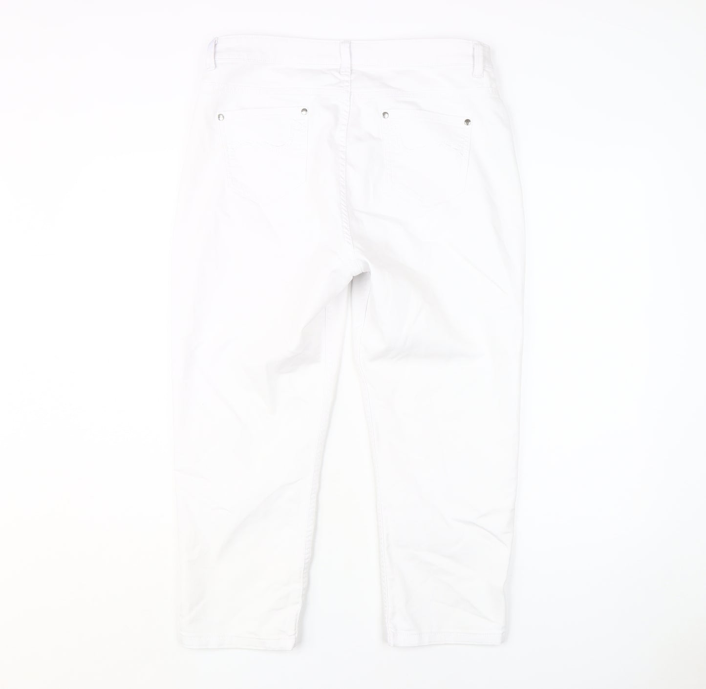 Marks and Spencer White Cropped Women’s Jeans Size 14