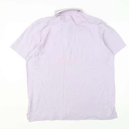 Adidas Men's Purple XL Polo Shirt, Short Sleeve, Classic