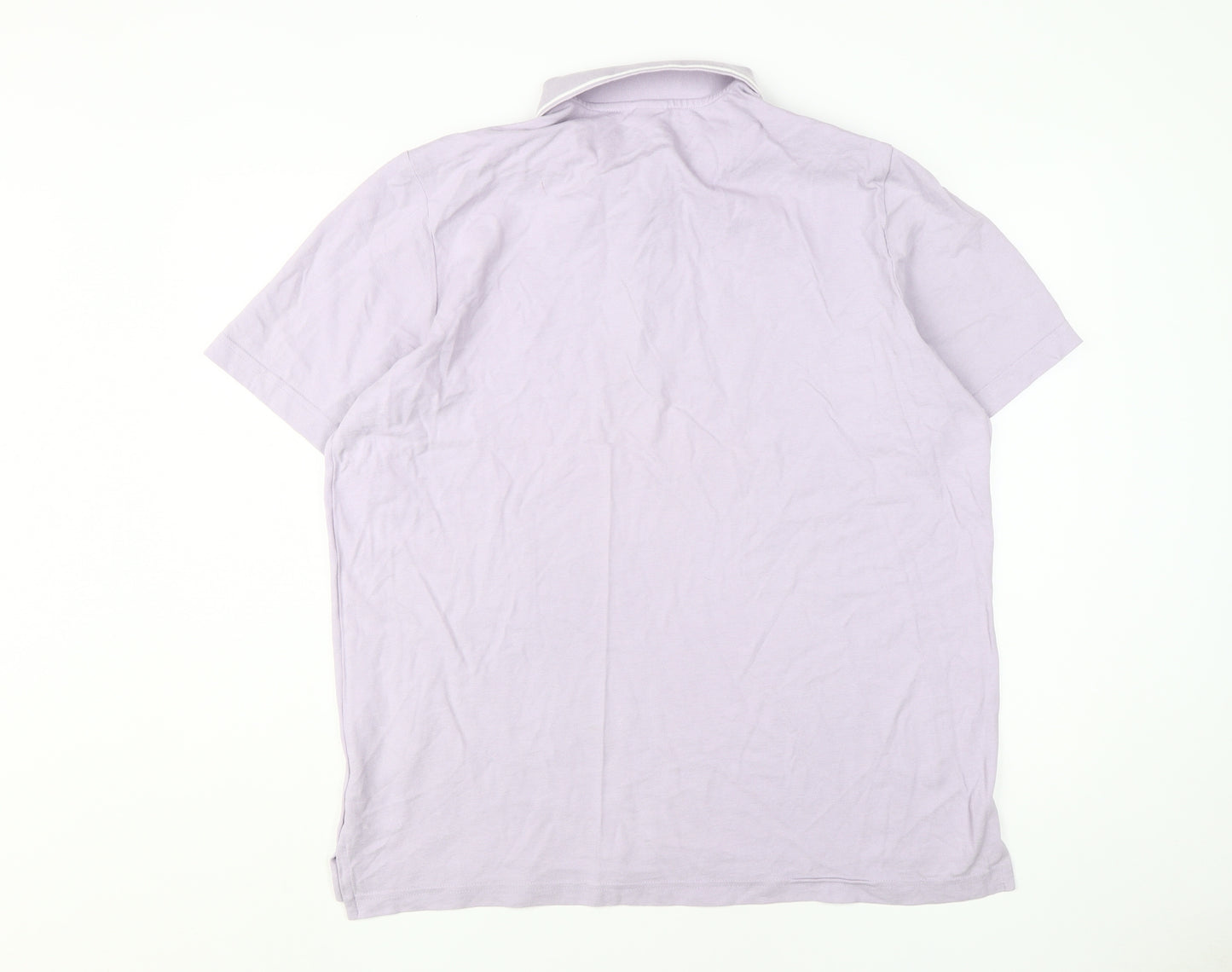 Adidas Men's Purple XL Polo Shirt, Short Sleeve, Classic