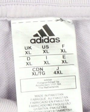 Adidas Men's Purple XL Polo Shirt, Short Sleeve, Classic