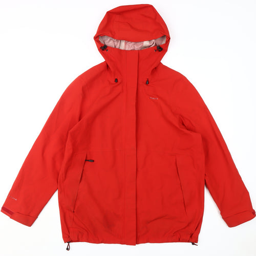 Rohan Men's Red Hooded Waterproof Rain Jacket M