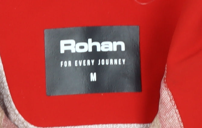 Rohan Men's Red Hooded Waterproof Rain Jacket M