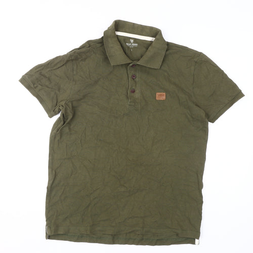 Relay Jeans Green Polo Shirt for Men Size L
