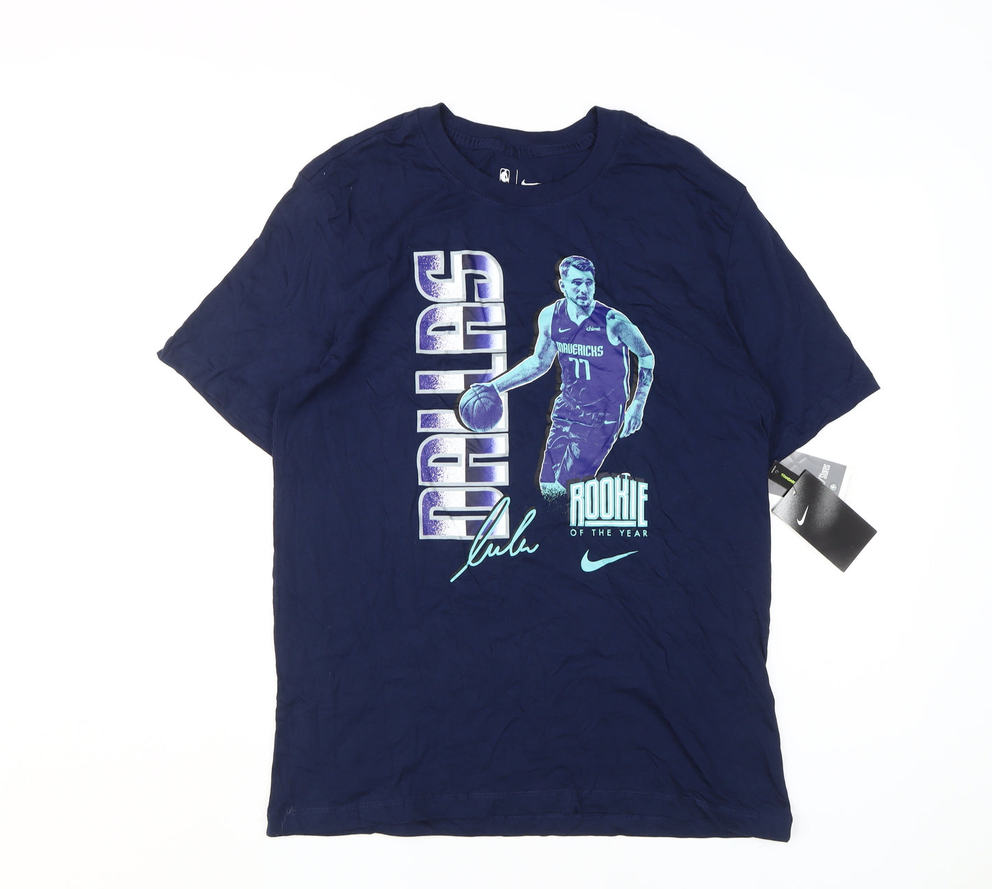 Nike Men's Blue Luka Doncic NBA T-Shirt L