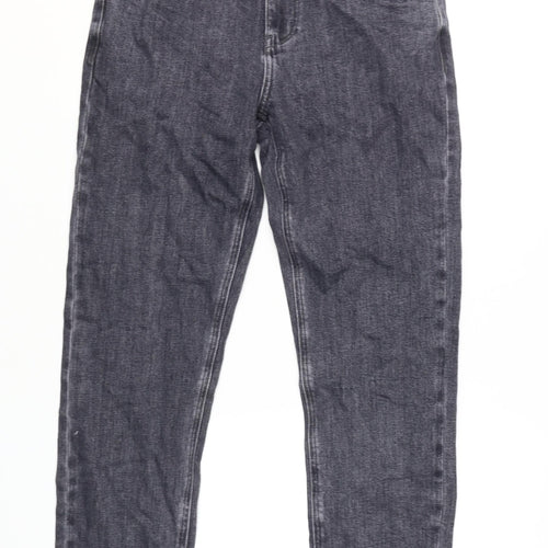 Urban Revivo Women's Grey Straight Leg Jeans XS