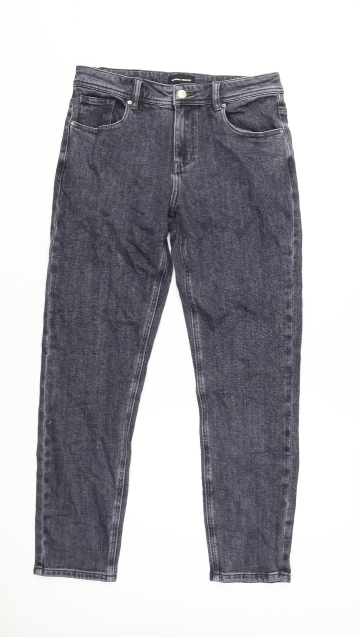 Urban Revivo Women's Grey Straight Leg Jeans XS