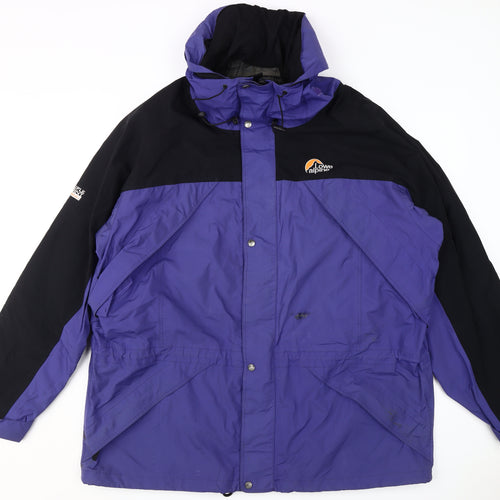 Lowe Alpine Men's XL Purple Rain Coat Jacket