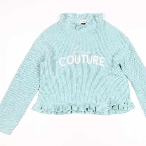 River Island Girls Blue Pullover Jumper 11-12 Years