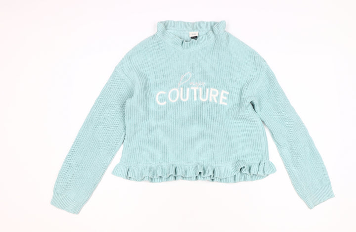 River Island Girls Blue Pullover Jumper 11-12 Years