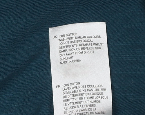 White Stuff Women's Blue Button-Up Shirt - Size 16