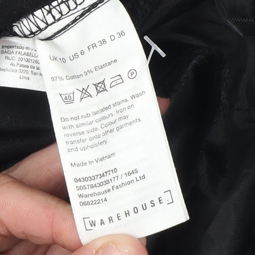 Warehouse Women's Black Trousers Size 10