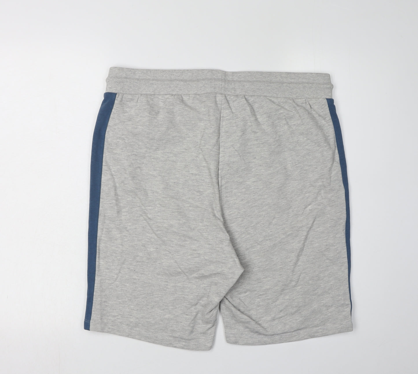 Jack & Jones Men's Grey XL Sweat Shorts, Elastic Waist