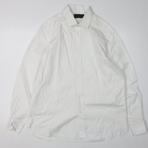Burton Men's White Dress Shirt L Formal Occasion