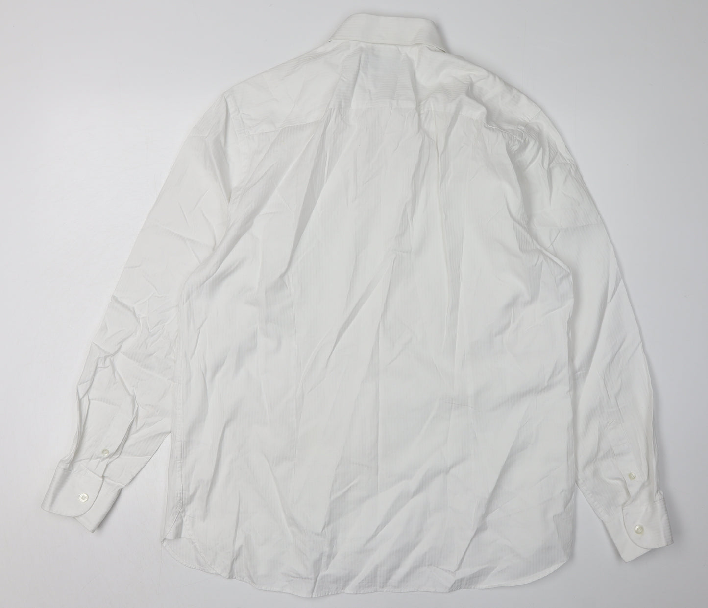 Burton Men's White Dress Shirt L Formal Occasion