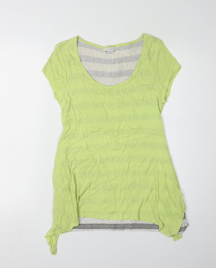 Mamas & Papas Women's Green Scoop Neck T-Shirt Size 10