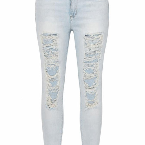 Daysie Women's Blue Distressed Skinny Jeans Size 12
