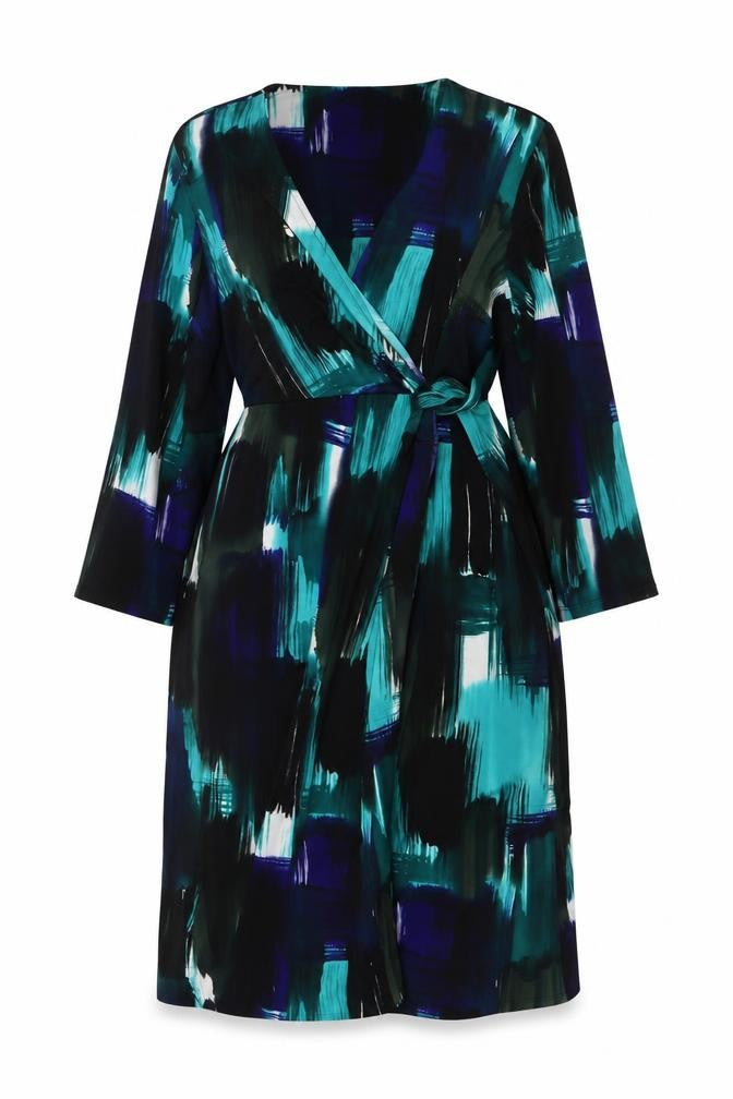 Front view of Country Casuals Women's Multicoloured Wrap Dress XL