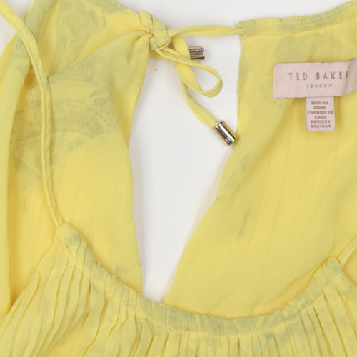 Ted Baker Women Yellow Camisole Blouse Size 4