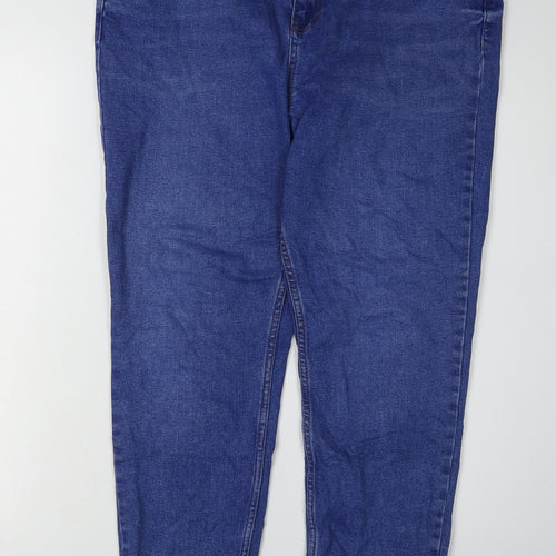New Look Women's Blue Skinny Jeans Size 16
