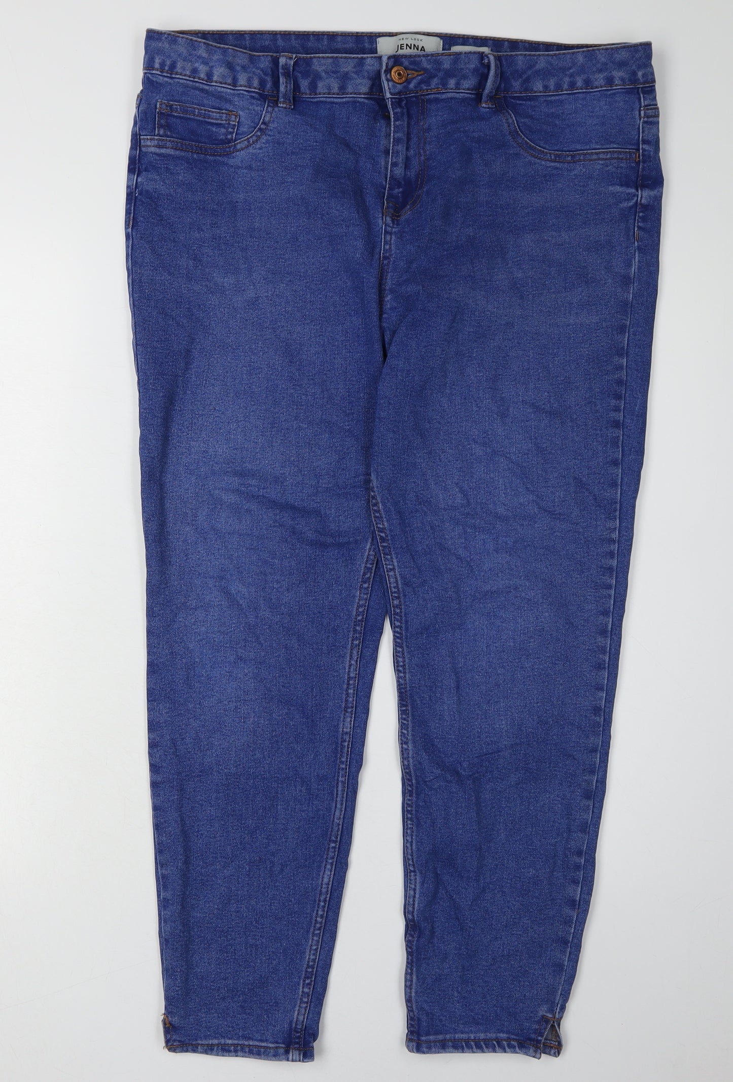 New Look Women's Blue Skinny Jeans Size 16