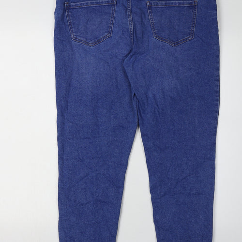 New Look Women's Blue Skinny Jeans Size 16