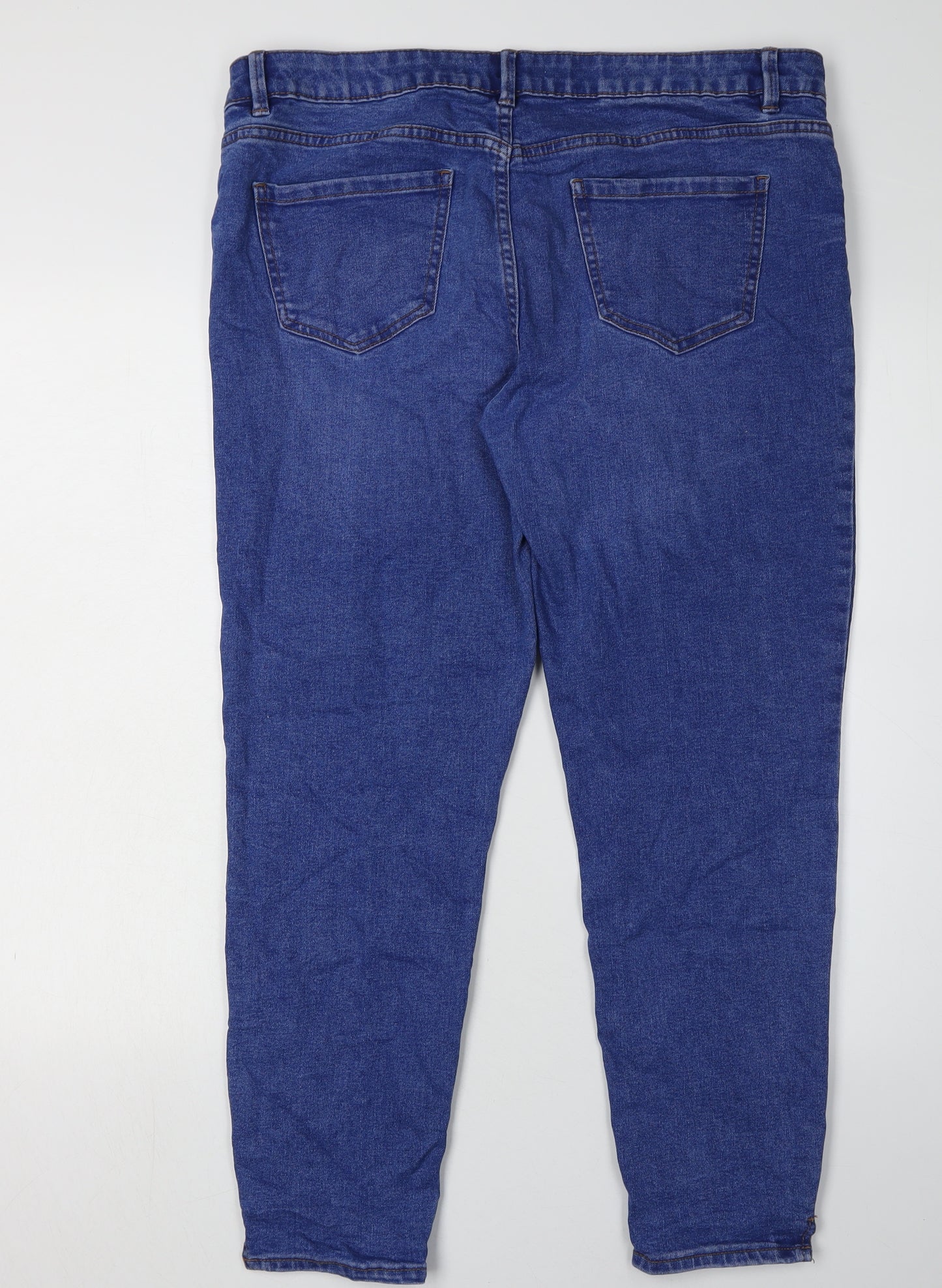 New Look Women's Blue Skinny Jeans Size 16