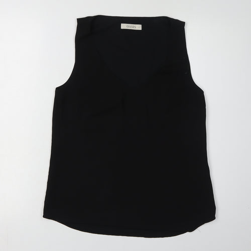 Oasis Women’s Black Tank Top - Size 8, V-Neck, Casual