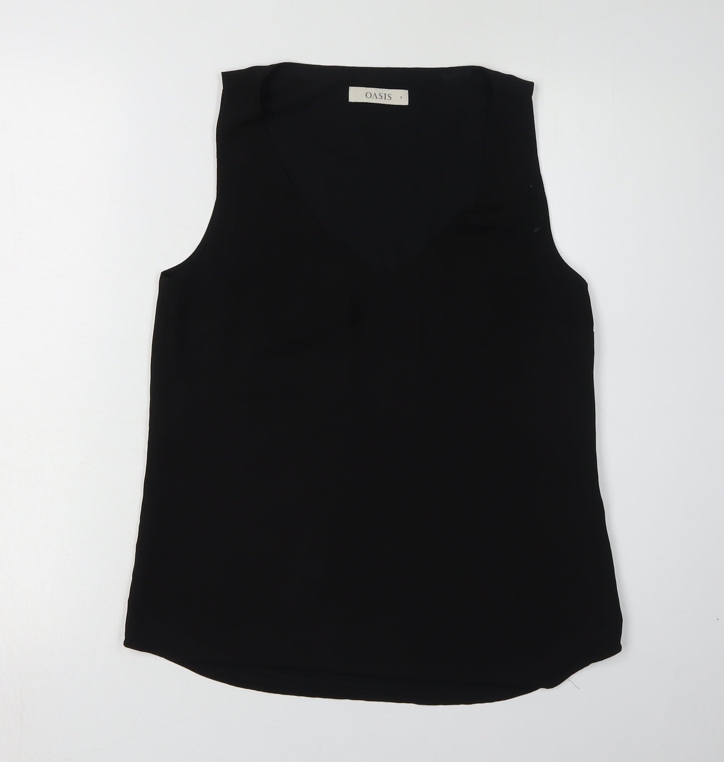 Oasis Women’s Black Tank Top - Size 8, V-Neck, Casual