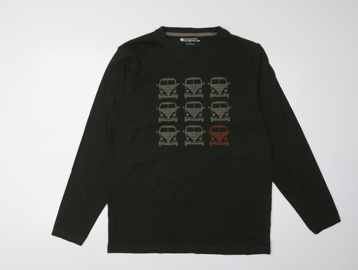 Mountain Warehouse Men's Green Cars T-Shirt Size M