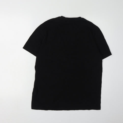 Burberry Men's Black Logo T-Shirt - Size S