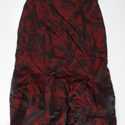Gina Bacconi Women's Red Floral Cocktail Dress, Size 18