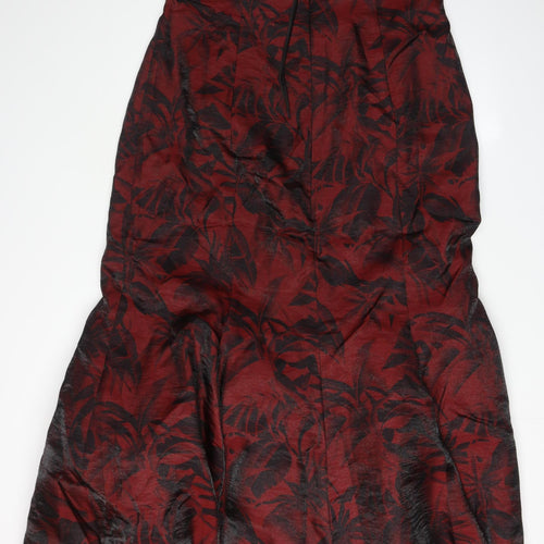 Gina Bacconi Women's Red Floral Cocktail Dress, Size 18