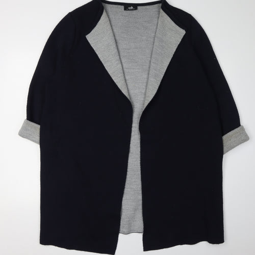 Wallis Women's Black Cardigan - Size L, Casual Knit