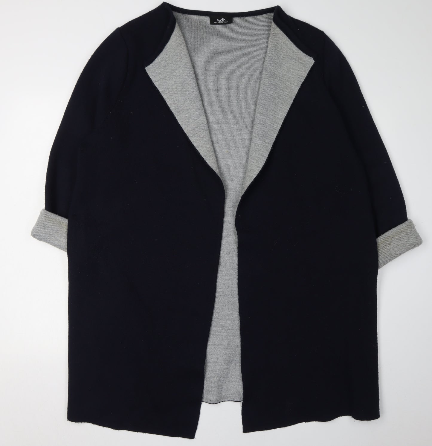 Wallis Women's Black Cardigan - Size L, Casual Knit