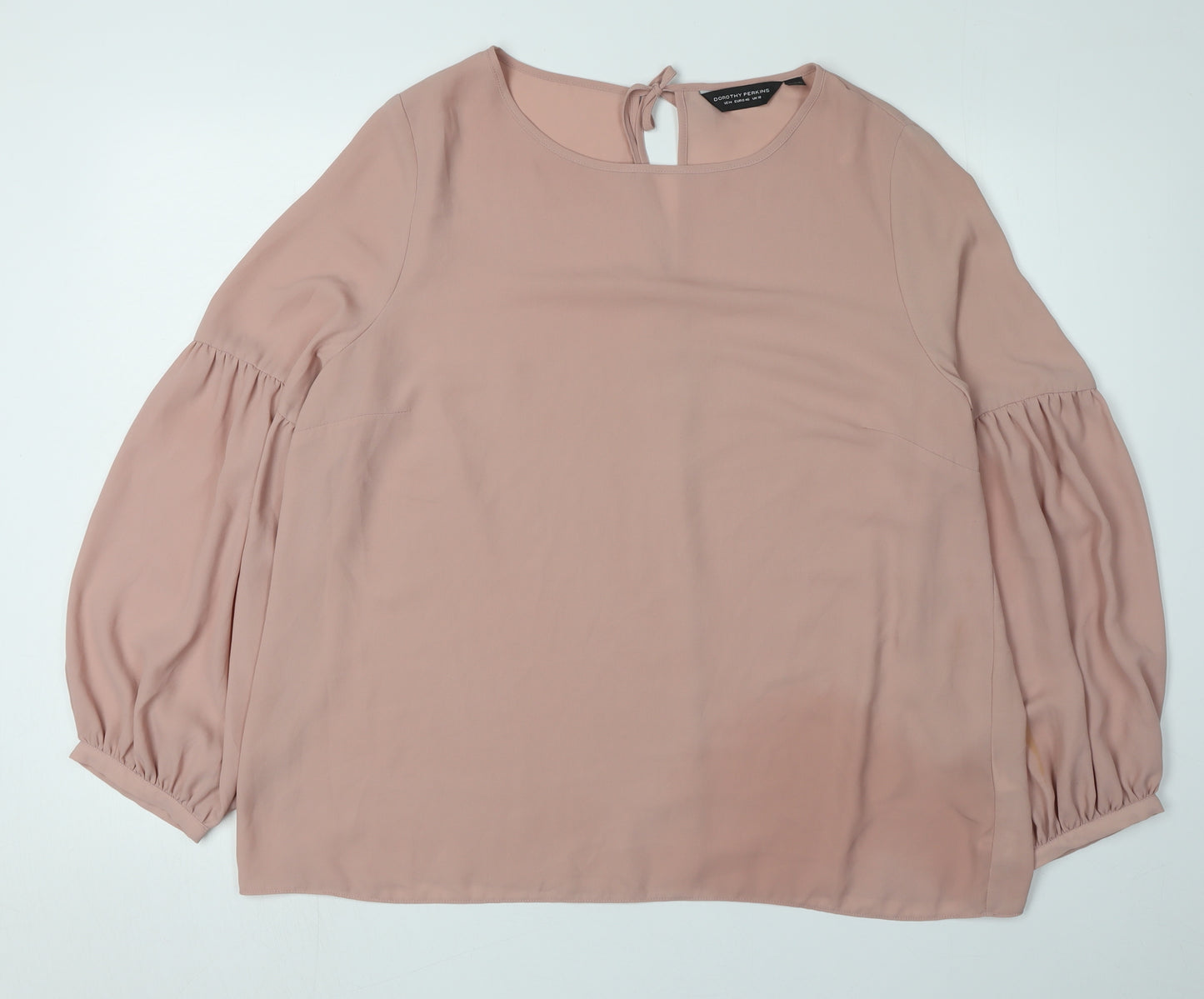Dorothy Perkins Women's Pink Blouse Size 18 Balloon Sleeve