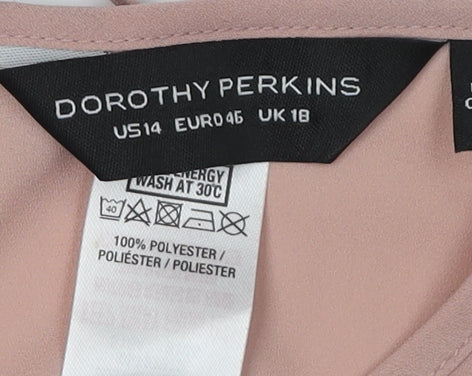 Dorothy Perkins Women's Pink Blouse Size 18 Balloon Sleeve