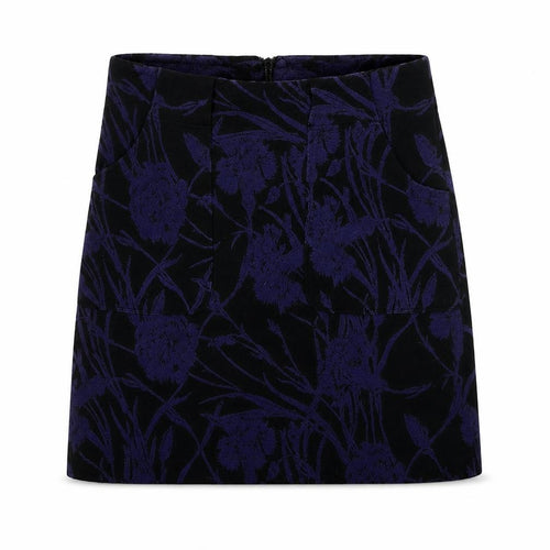 Next Women's Purple Floral Skirt, Size 10, Straight & Pencil