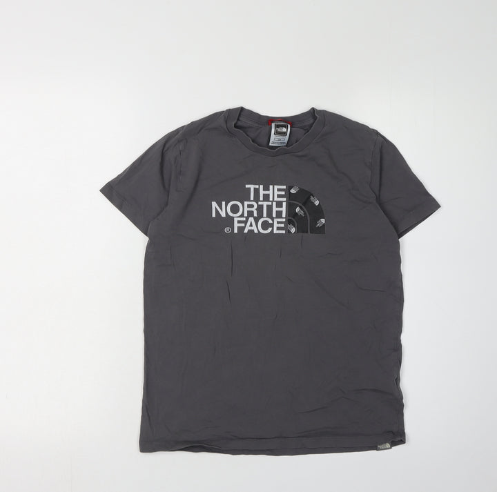 The North Face Boys Grey L Short Sleeve Logo T-Shirt