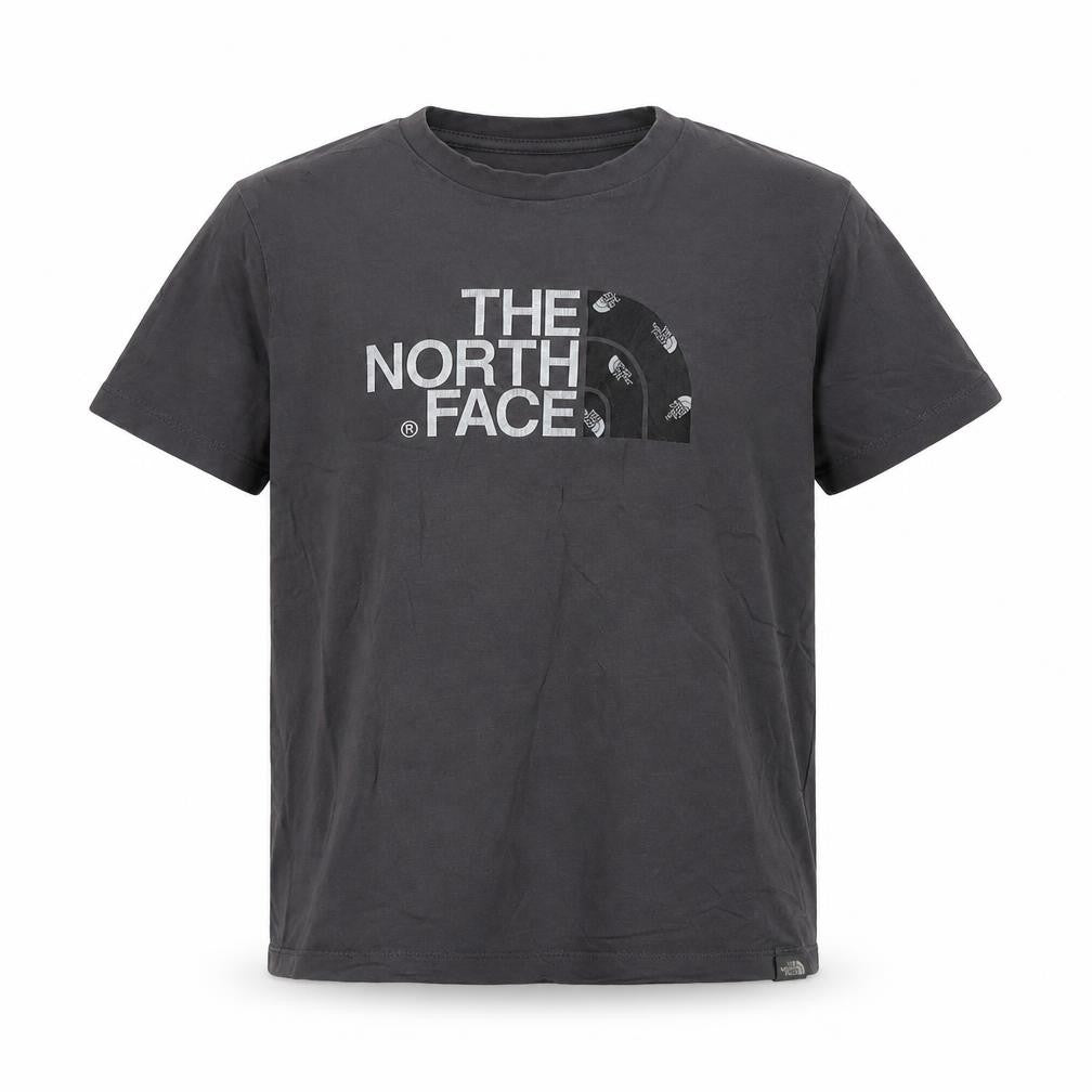 The North Face Boys Grey L Short Sleeve Logo T-Shirt