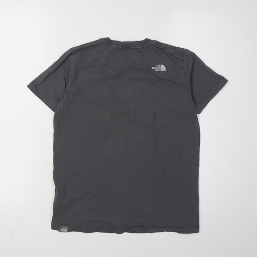 The North Face Boys Grey L Short Sleeve Logo T-Shirt