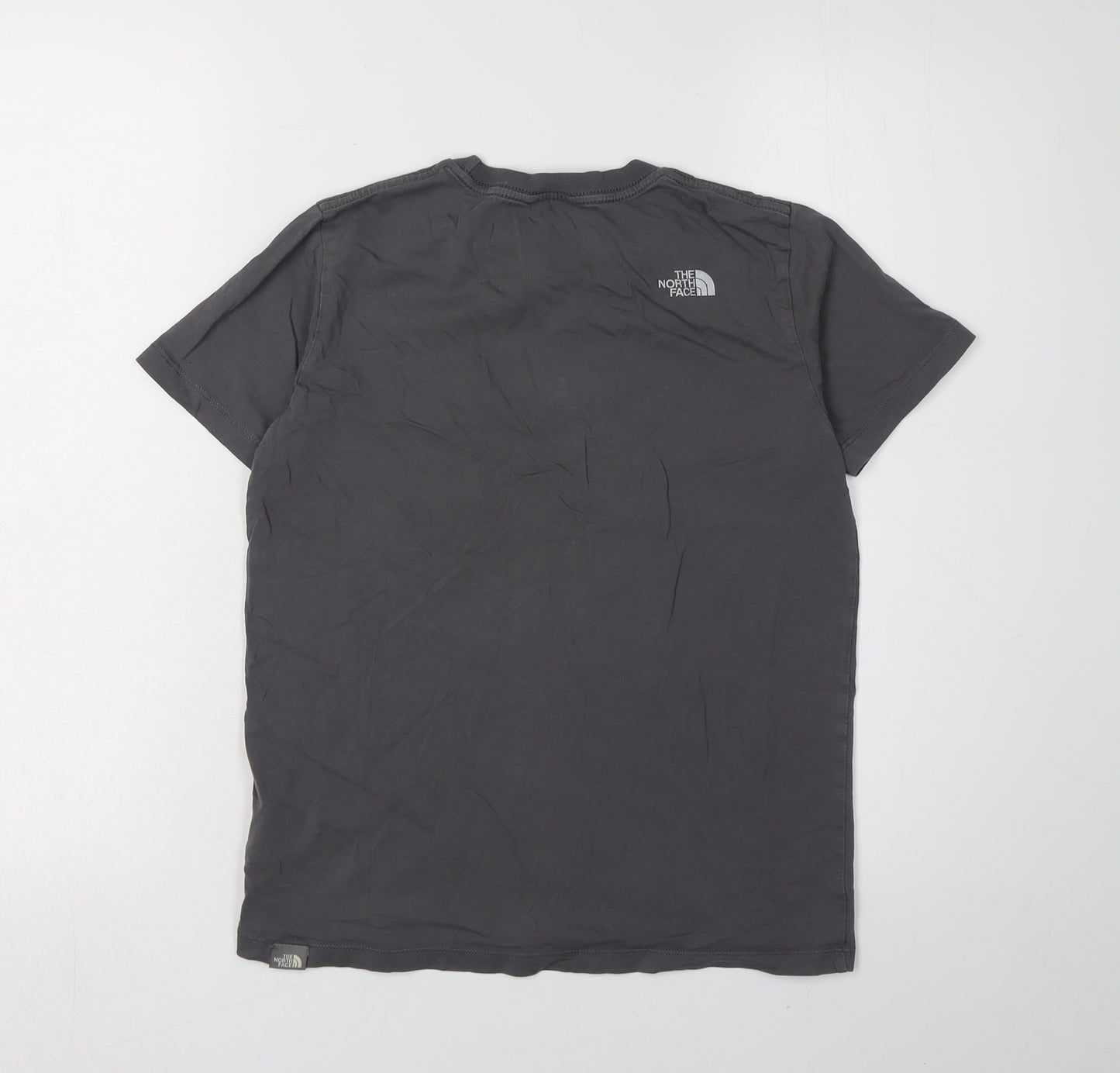 The North Face Boys Grey L Short Sleeve Logo T-Shirt