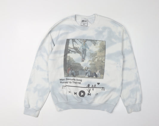 Front view of Ratchet unisex grey graphic pullover sweatshirt s