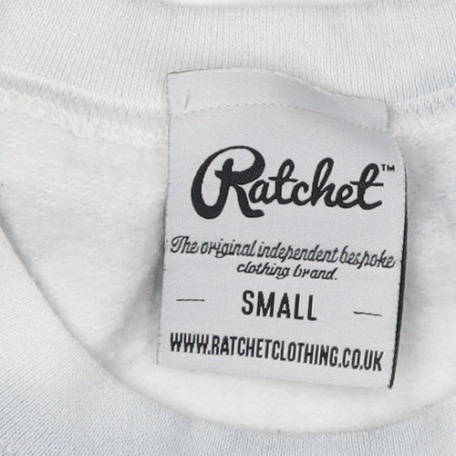 Ratchet Unisex Grey Graphic Pullover Sweatshirt S
